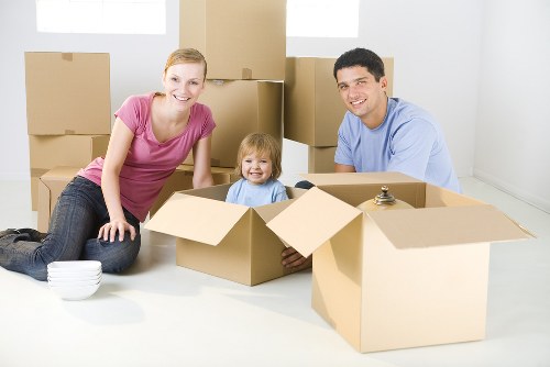 Removal van ready for a local move in Ealing