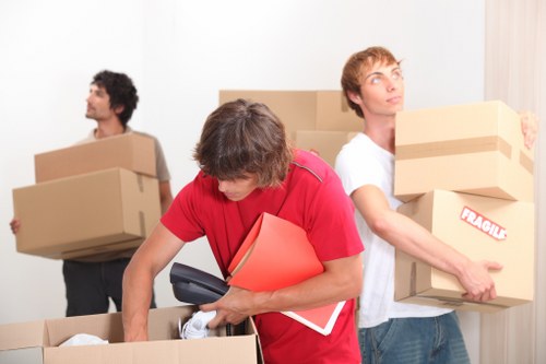 Organised packing materials for office and home relocations in Ealing