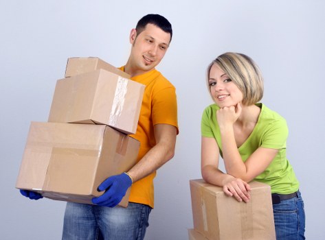 Customer booking a house removal service with checklist