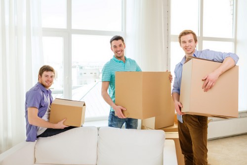 Organised storage space for boxes, furniture, and stock
