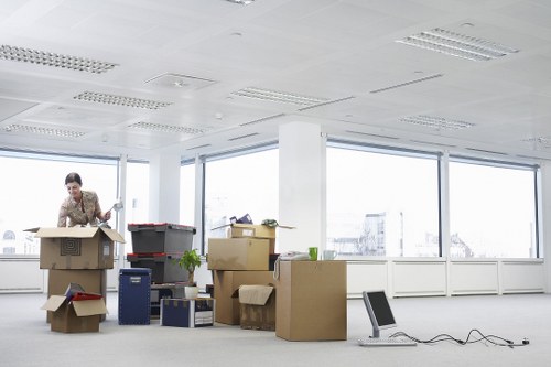 Professional movers handling a flat removal in Ealing